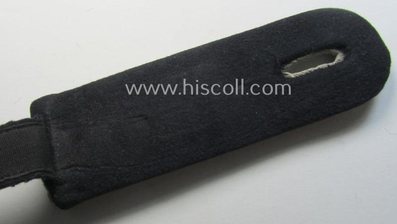 Single, Waffen-SS, 'cyphered' officers'-pattern shoulderboard: 'SS-Obersturmfuhrer' who served within the: 'Waffen-SS Kav.-Truppen' (ie. '8. SS-Kav.-Div.' “Florian Geyer”)