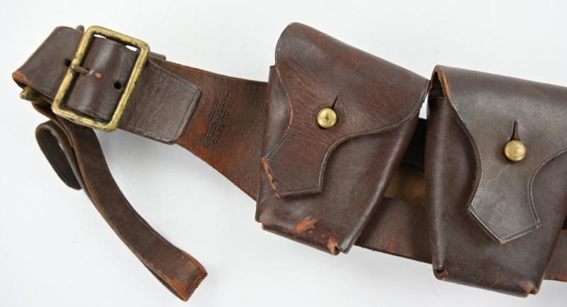 British WW1 P-1903 Leather Ammo Bandoleer