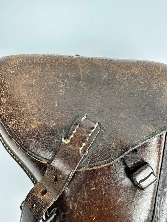 Nice brown early p08 holster Maker R.Ehrhardt Poessneck 1937