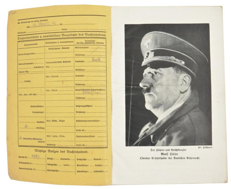 German WH Handbook Reibert 'Nachrichtensoldaten'