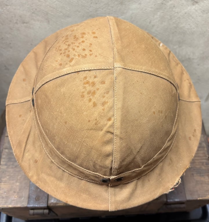 Mark 1 Helmet with Original Issue Helmet 1917 Pattern Cover