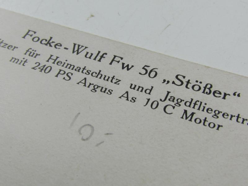 Postcard Focke Wulf Fw 56 Stößer