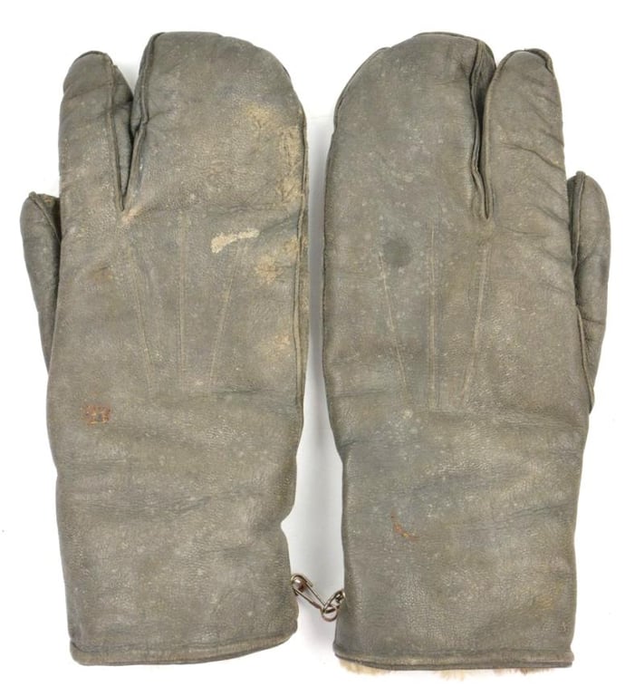 German WH Leather Motor Cyclist Gloves