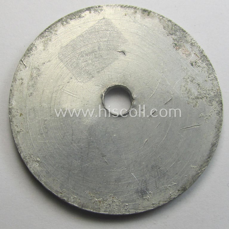 Neat - and fairly unusually seen! - WWII- (ie. TR-) period, so-called: license-plate-plaque, being a bright-red-coloured- and/or aluminium-based example that shows the superimposed text: 'Landrat des Kreises Altena Westfl.'