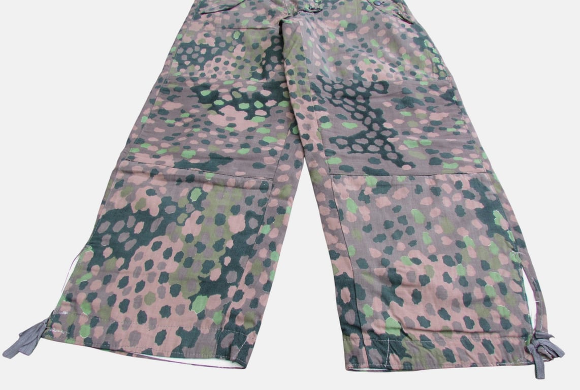 Extremely Rare Waffen-SS Dot 44 Erbsentarn Reversible Winter Trousers – Stone Mint Condition