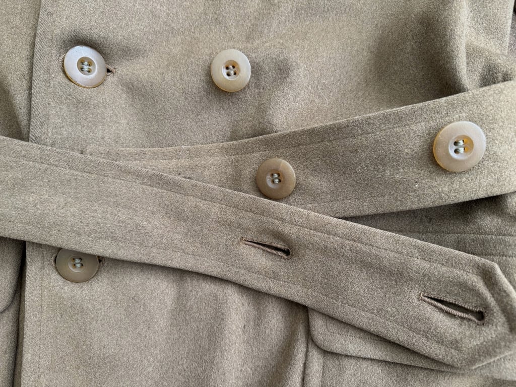 U.S. WWII Army Short Overcoat (Mackinaw Type) – Dated 1942