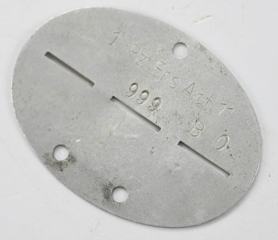 German WH Dog-Tag Panzer Ersatz Abt. 11