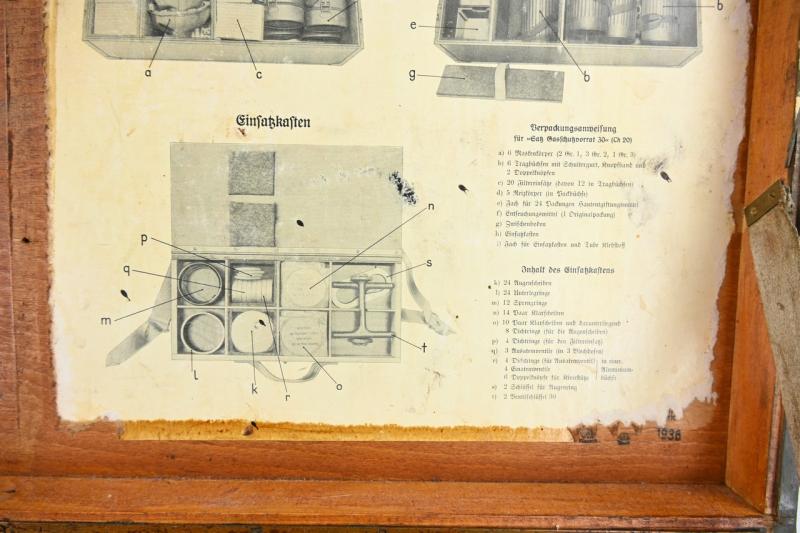 German WH Officer Clothing Case / Re-issued Luftschutz Gasmask Storage Box