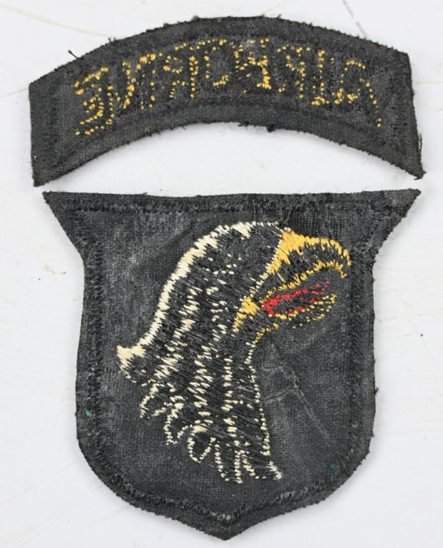US WW2 101st Airborne Division SSI British Made