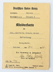 German DRK Kleiderkarte