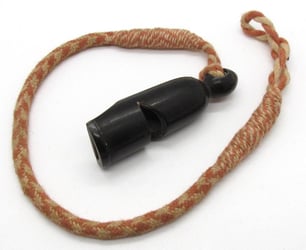 Original Hitler Youth Whistle with Red-White Cord