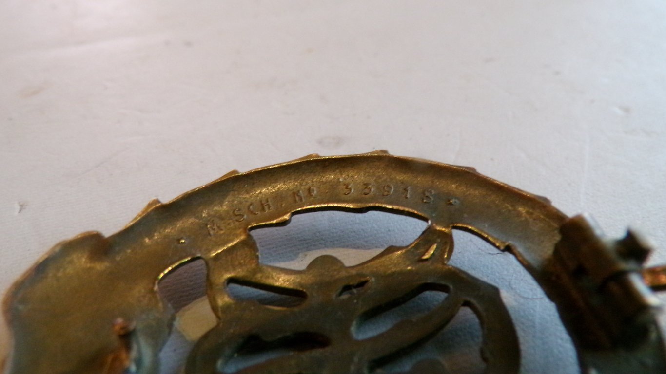 Deutsches Turn u Sportabz. 1919-1934 DRA in Bronze