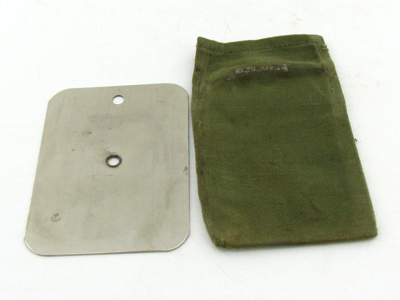 British 1945 dated signal mirror and fabric case
