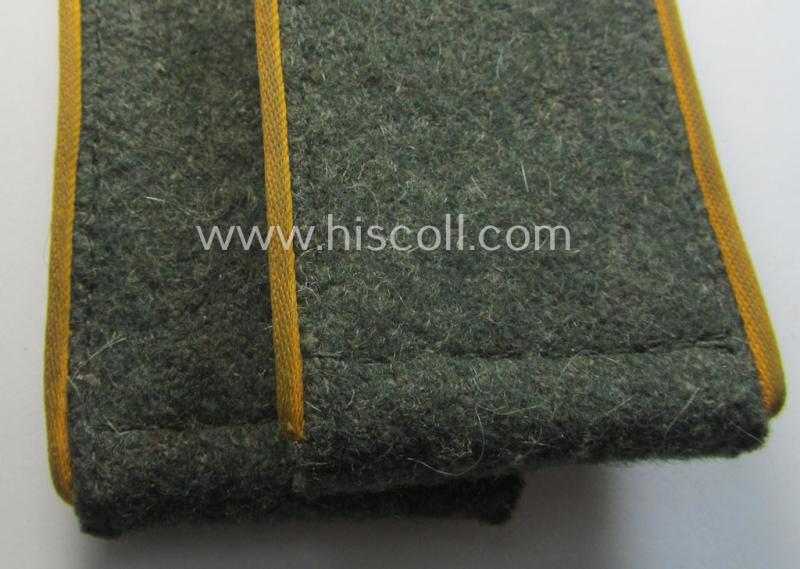 Superb - and fully matching! - pair of WH (Heeres) early- ie. midwar-period- (ie. 'M41'- ie. 'M43'-pattern) enlisted-mens'-type shoulderstraps as was intended for usage by a: 'Soldat einer Kavallerie- o. Reiter-Regiments'