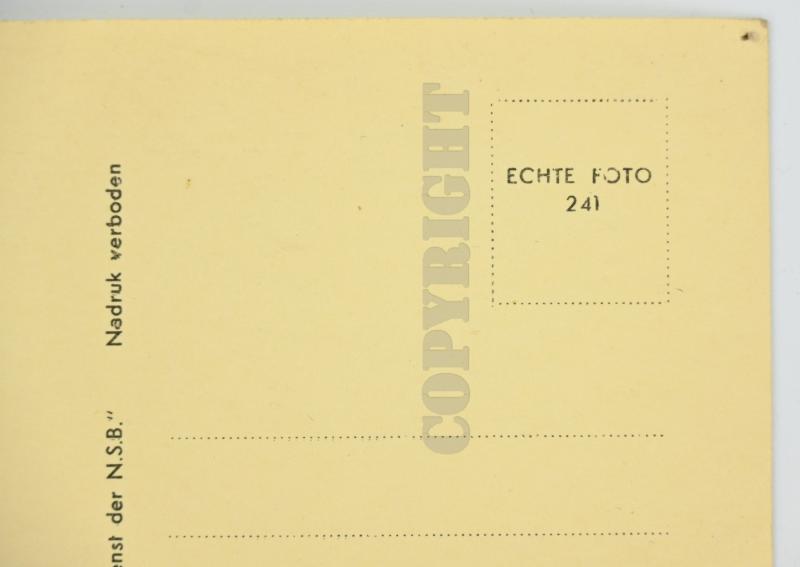 Dutch NSB Postcard 'Cornelis van Geelkerken'
