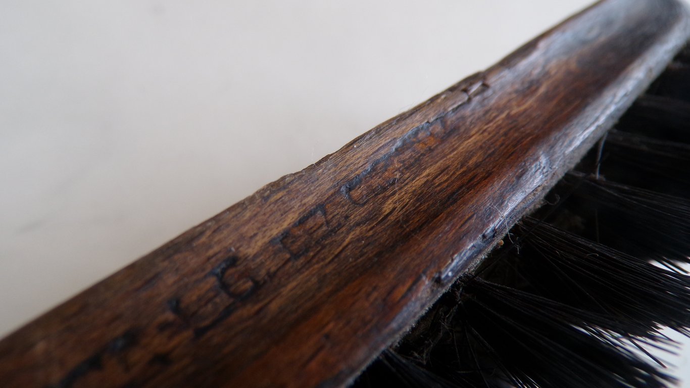 RAD Issued Wooden Shoe Brush
