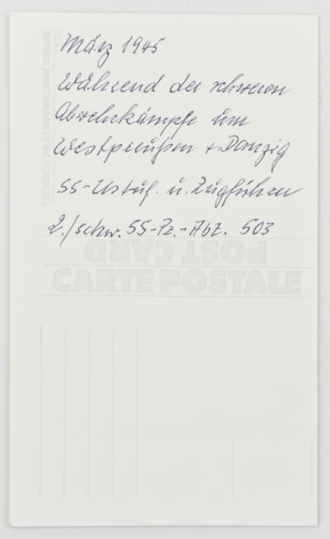 Signature of Waffen-SS Member 'Karl Brommann'