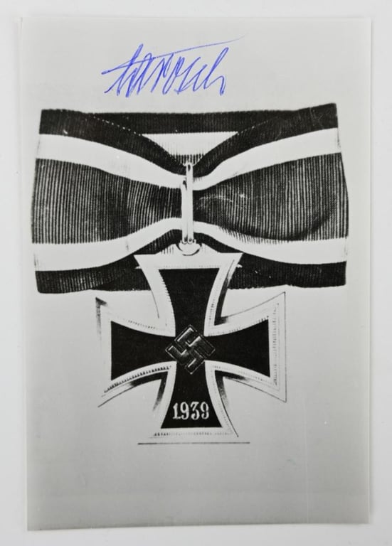 Signature of Wehrmacht Heer KC Recipient 'Alfred Jarosch'