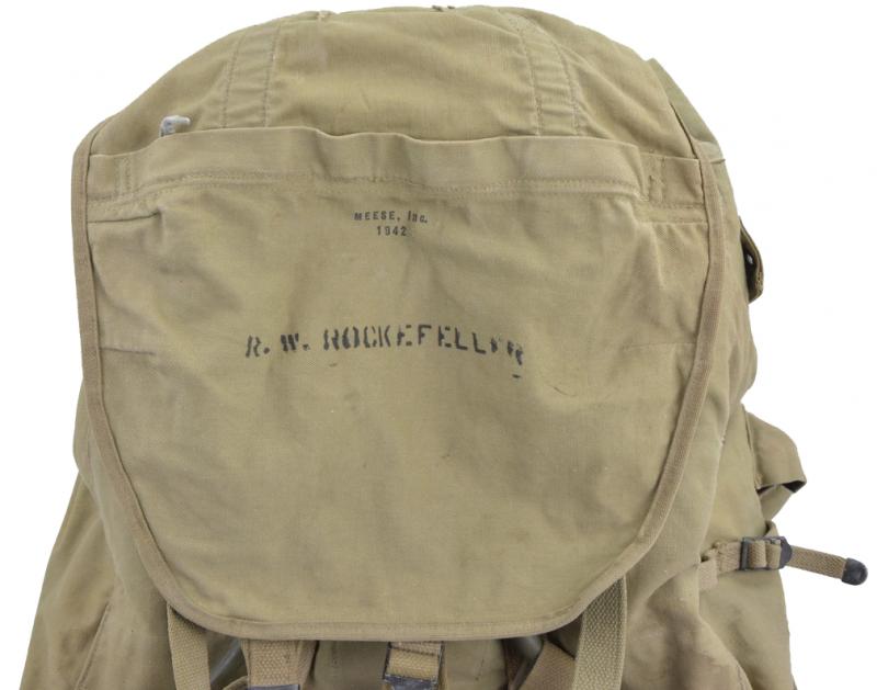 US WW2 Bergan Rucksack Named