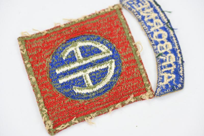 US WW2 82nd Airborne Division SSI GREENBACK