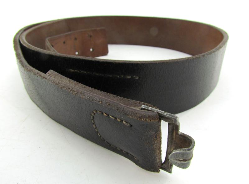 WH/SS Leather Equipment belt ( RB Numbered )