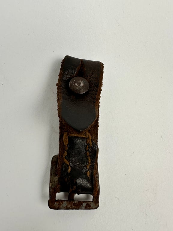 Late war leather German helmet chin strap