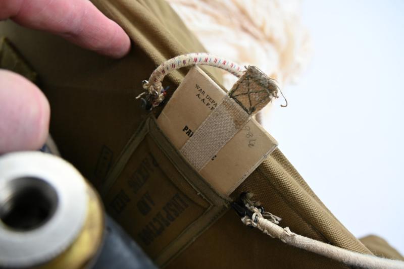 USAAF WW2 Named Irving Seat Type Parachute Harness Assembly