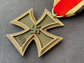 WWII GERMAN IRON CROSS 2ND CLASS WITH RIBBON....