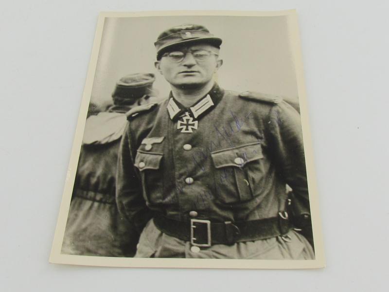 Signed photo Knight’s Cross recipient Hanns Laengenfelder 1943