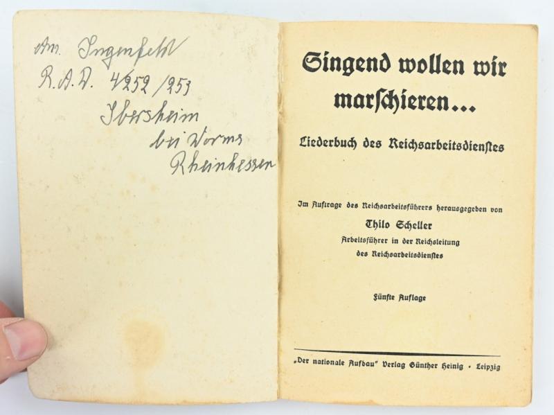 German RAD Marching Songbook