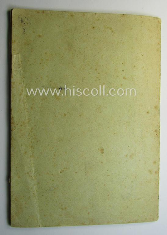 WH-related instruction-booklet entitled: 'Gewehrreinigen und Gewehrpflege'