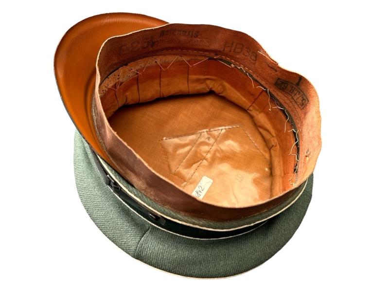 Wehrmacht Infantry EM/NCO Visor Cap , Unit marked