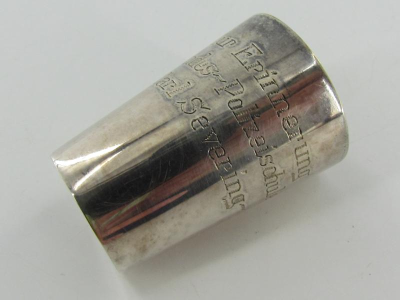 Silver presentation cup for police school 'Carl Severing'