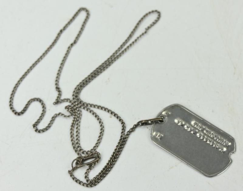 US WW2 WAC Dog-Tag with Chain 'Ray Martzak'