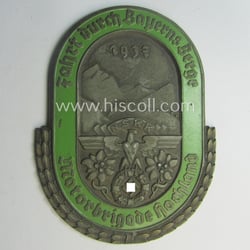 Commemorative N.S.K.K.-related plaque (ie. 'Erinnerungs- o. nichttragbare Plakette')...