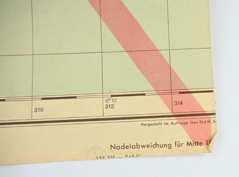 French Michelin Mapcard of Germany 1944