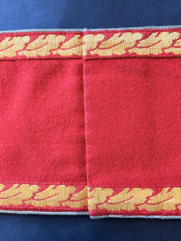 GERMAN WWII AUTHENTIC POLITICAL LEADERS NSDAP THIRD REICH ORTSGRUPPE LEVEL LEADERSHIP ARMBAND IN FINE CONDITION.
