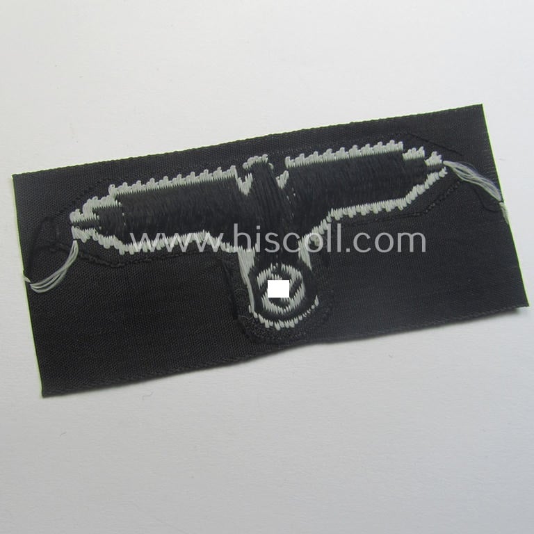 Waffen-SS, 'BeVo'-woven-style skull- and cap-eagle-set (ie. 'Totenkopf- u. Adler-Effektensatz für Schiffchen o. Einheitsfeldmütze')