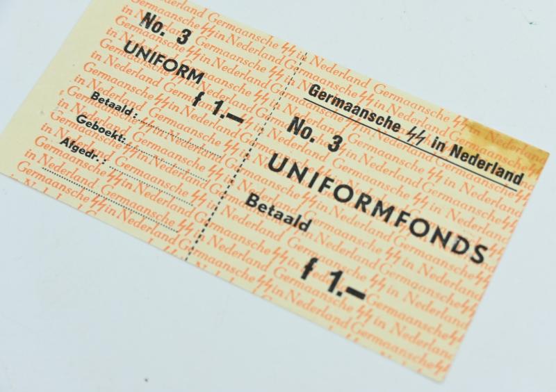 Dutch Waffen-SS Uniform Collecting Coupon