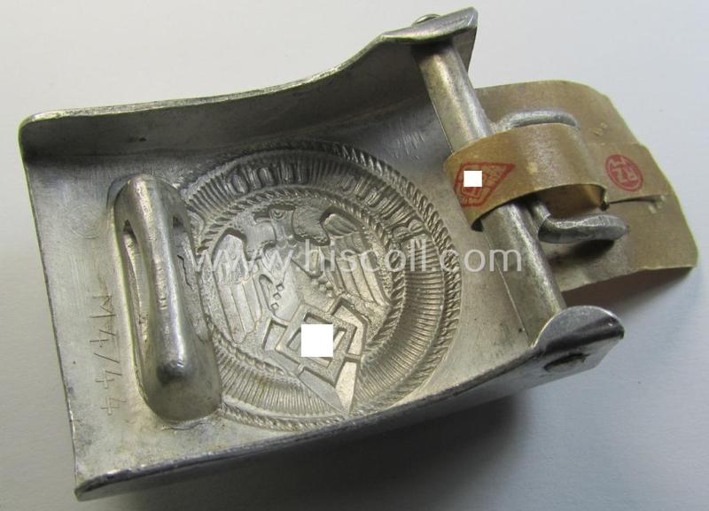 Attractive - and actually rarely encountered! - 'HJ- o. Hitlerjugend'-belt-buckle being a clearly maker- (ie. 'RzM M4/44'-) marked example that comes in an overall wonderful- (ie. 'virtually mint'-), condition