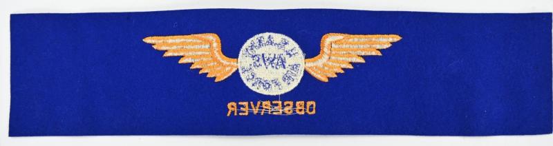 USAAF WW2 Observer Armband