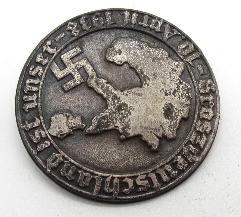 Commemorative NSDAP Badge – “Grossdeutschland ist unser” (10 April 1938)