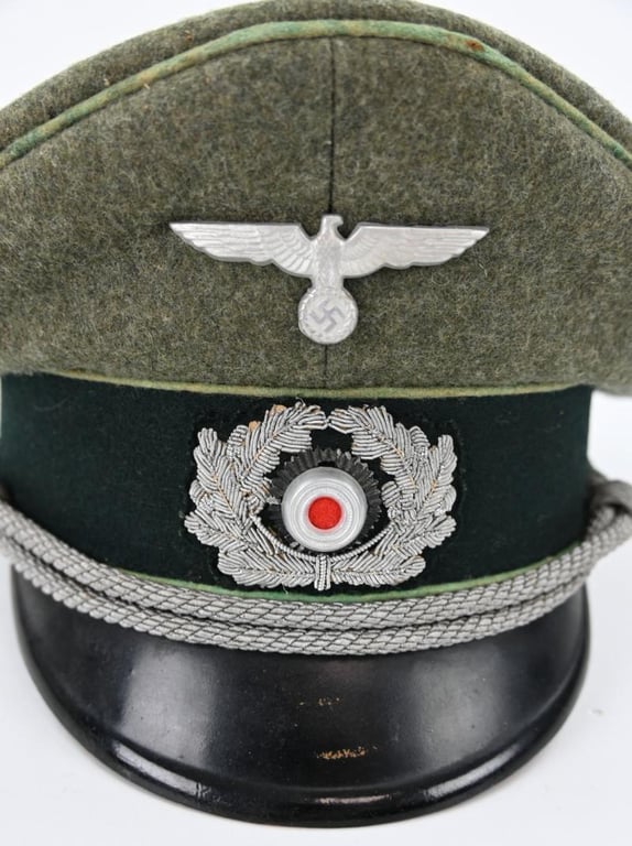 German WH Officer Visor Cap 'Panzergrenadier'