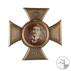 Erinnerungskreuz EK 1914 mit Foto Anstecknadel