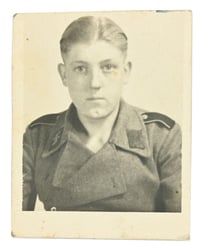 German Waffen-SS Portrait Picture Wehrpass Size