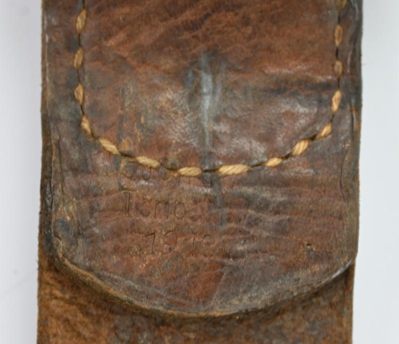 German WW1 Beltbuckle with Tab 1918