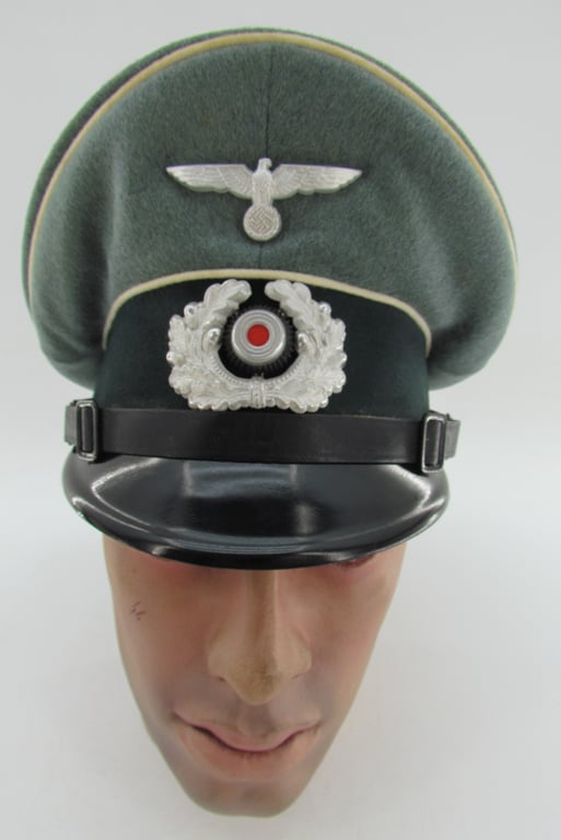 Wehrmacht (Heer) Infantry EM/NCO Visor Cap (Stone Mint)