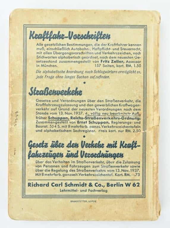 German Book: Der Soldat als Kraftfahrer - Leitfaden für die Fahrschulausbildung