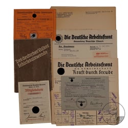 Konvolut Dokumente Deutsche Arbeitsfront Bayreuth-Partei Kreissportwart