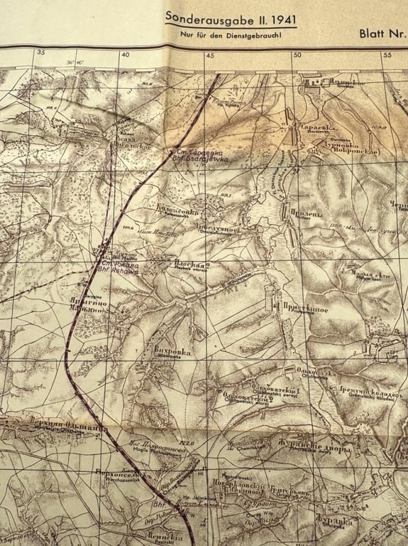 Deutsche Heereskarte Sonderausgabe M37 'Stary Oskol'